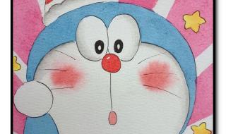 qq红包哆啦a梦怎么画